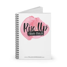 Load image into Gallery viewer, &quot;Rise Up from Mold&quot; PINK Watercolor Spiral Notebook
