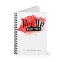 Load image into Gallery viewer, &quot;Rise Up from Mold&quot; RED Watercolor Spiral Notebook
