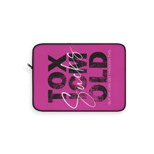 Load image into Gallery viewer, PINK &quot;Toxic Mold Sucks&quot; Laptop Sleeve (Sizes: 12&quot;, 13&quot;, 15&quot;)
