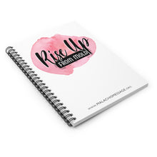 Load image into Gallery viewer, &quot;Rise Up from Mold&quot; PINK Watercolor Spiral Notebook
