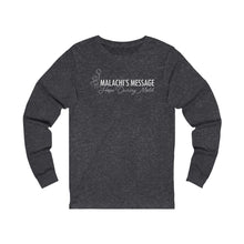 Load image into Gallery viewer, &quot;Hope During Mold&quot; Unisex Long Sleeve Tee (Black &amp; Dark Grey Heather)
