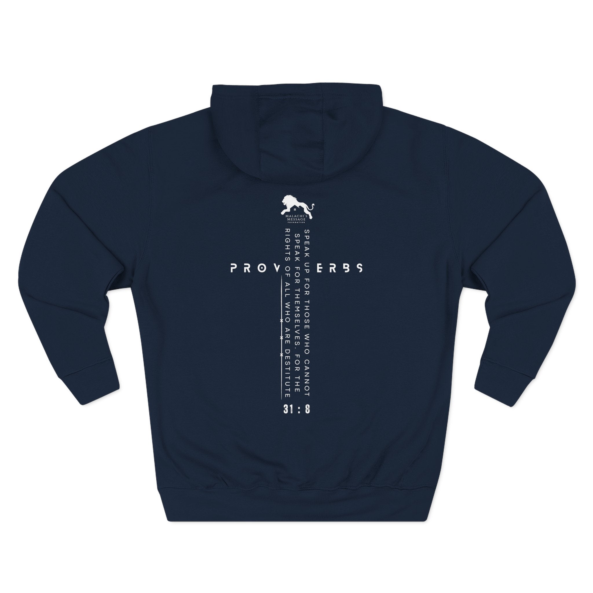 Scripture Hoodie — Proverbs 31:8