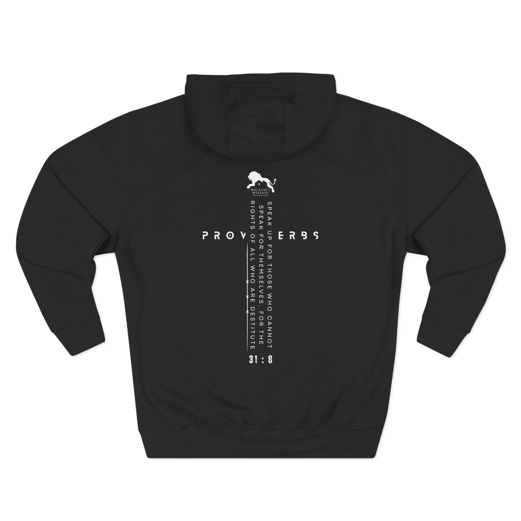 Scripture Hoodie — Proverbs 31:8