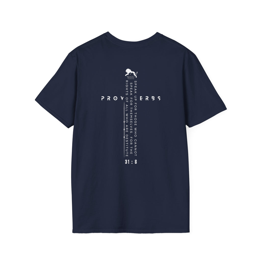 Scripture Foundation Tee — Proverbs 31:8