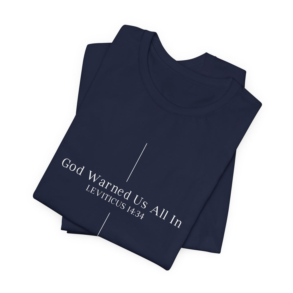 God Warned Us — Leviticus Scripture Tee